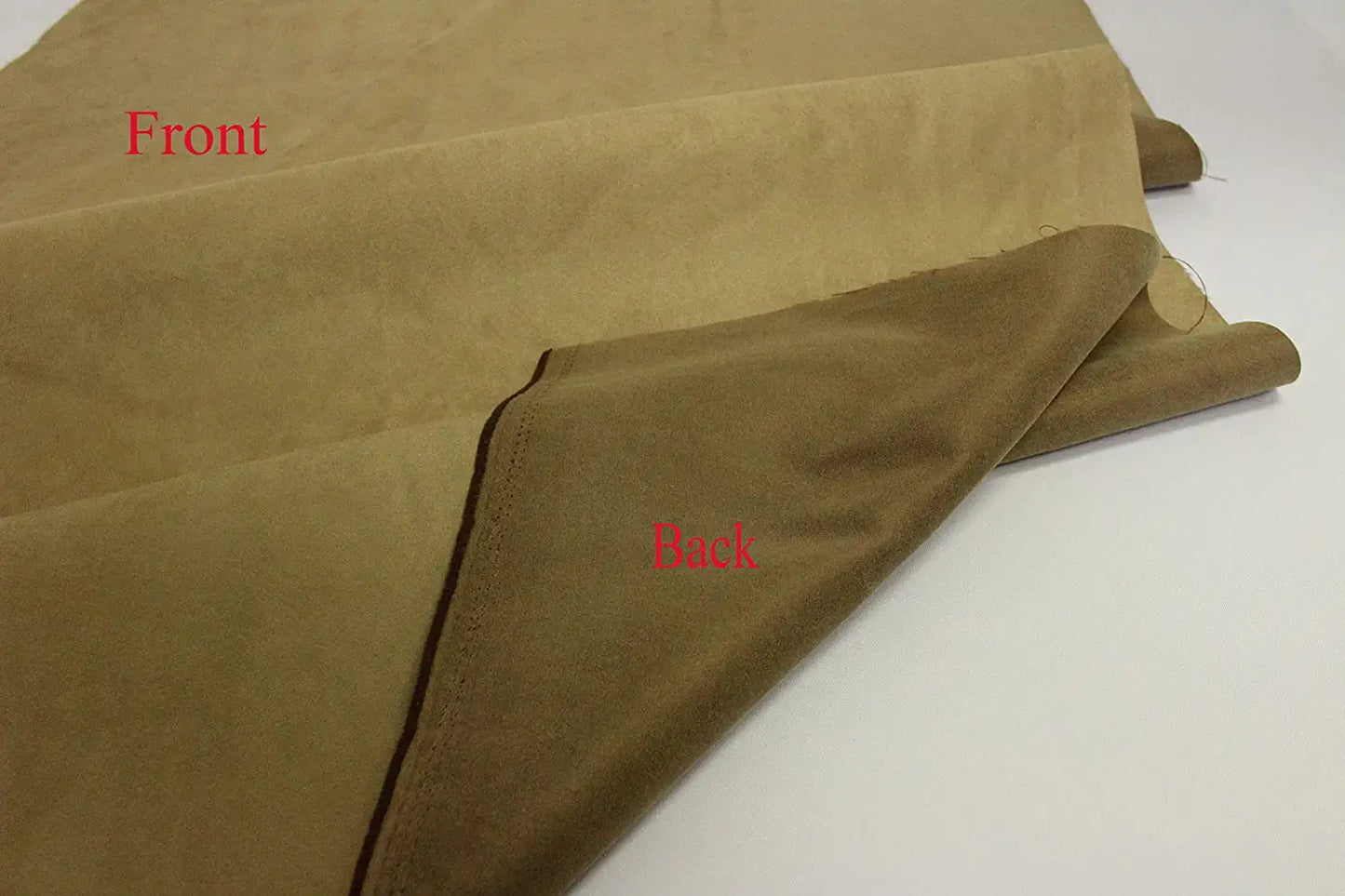 Camel Suede Microsuede Fabric Upholstery Drapery Fabric (1 Yard)