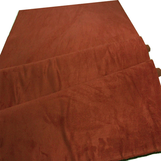 Mybecca Micro Suede Fabric Fabric 58/60" Width Fabric Sold Per Yard Color : Terracotta  (1 Yard