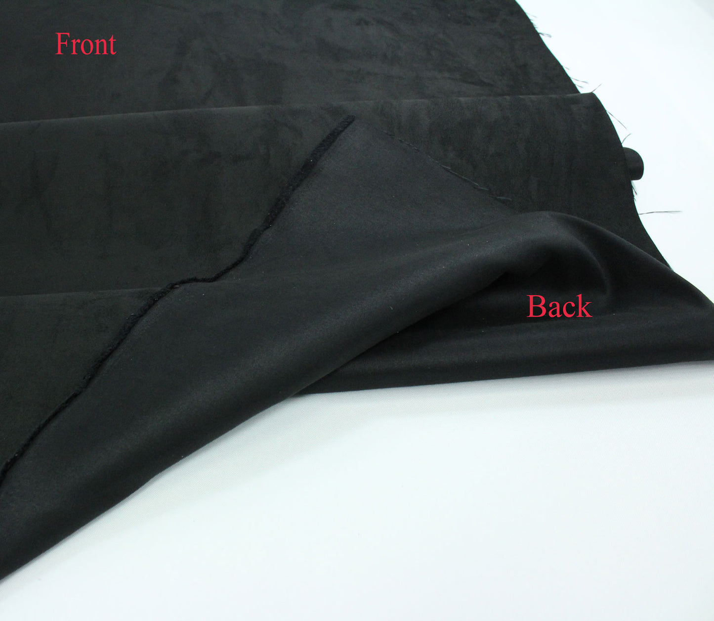 Black  Suede Microsuede Fabric Upholstery Drapery Fabric (10 yards)