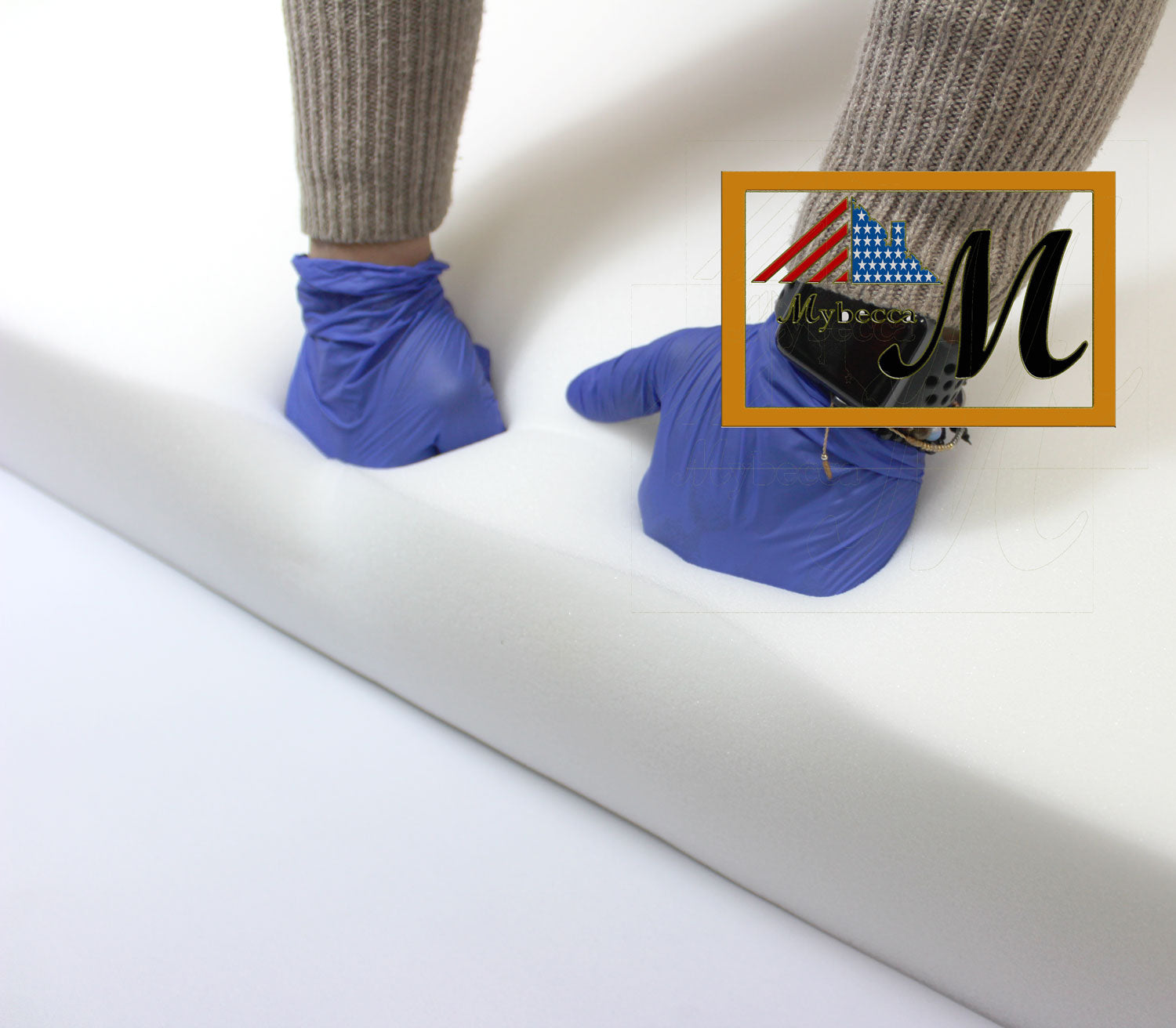 Mybecca 4H x 24W x 72L High Density Firm Upholstery Foam Sheet for