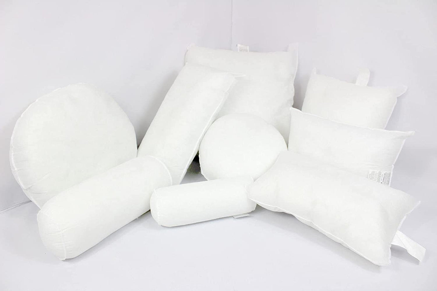 Mybecca 18" W x 18" L Pillow Insert Sham Square Form Polyester Premium Hypoallergenic Stuffer, Standard/White - Made in USA