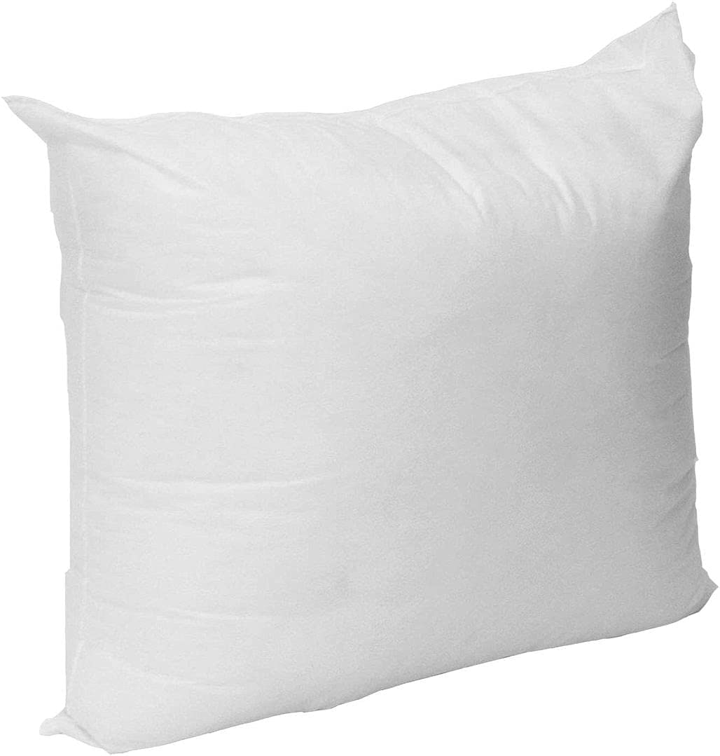 Mybecca 18" W x 18" L Pillow Insert Sham Square Form Polyester Premium Hypoallergenic Stuffer, Standard/White - Made in USA