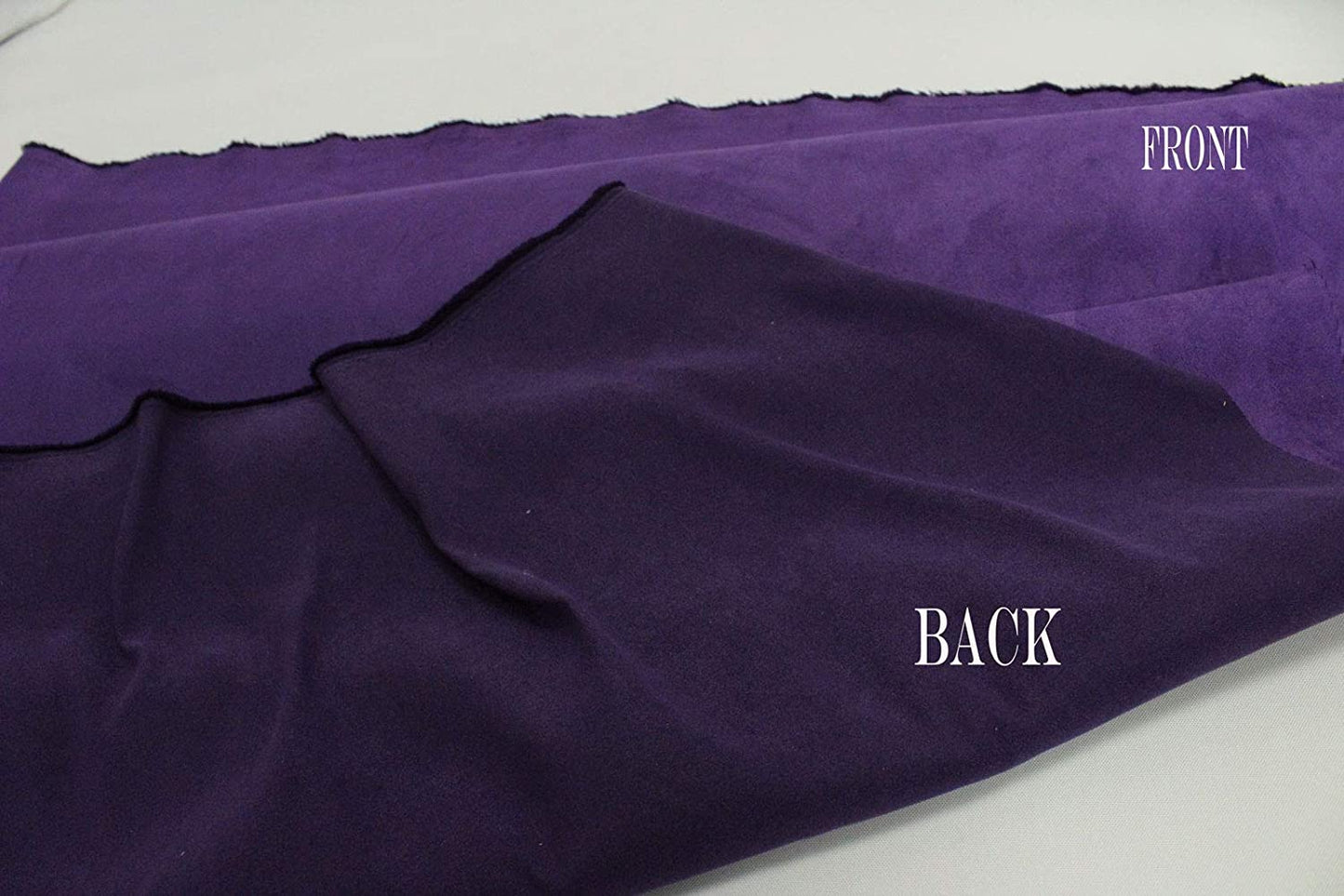 Microsuede Suede Fabric 58" Width (1 Yard, 36"x58") (Cut Separately by Prime) Purple Aubergine