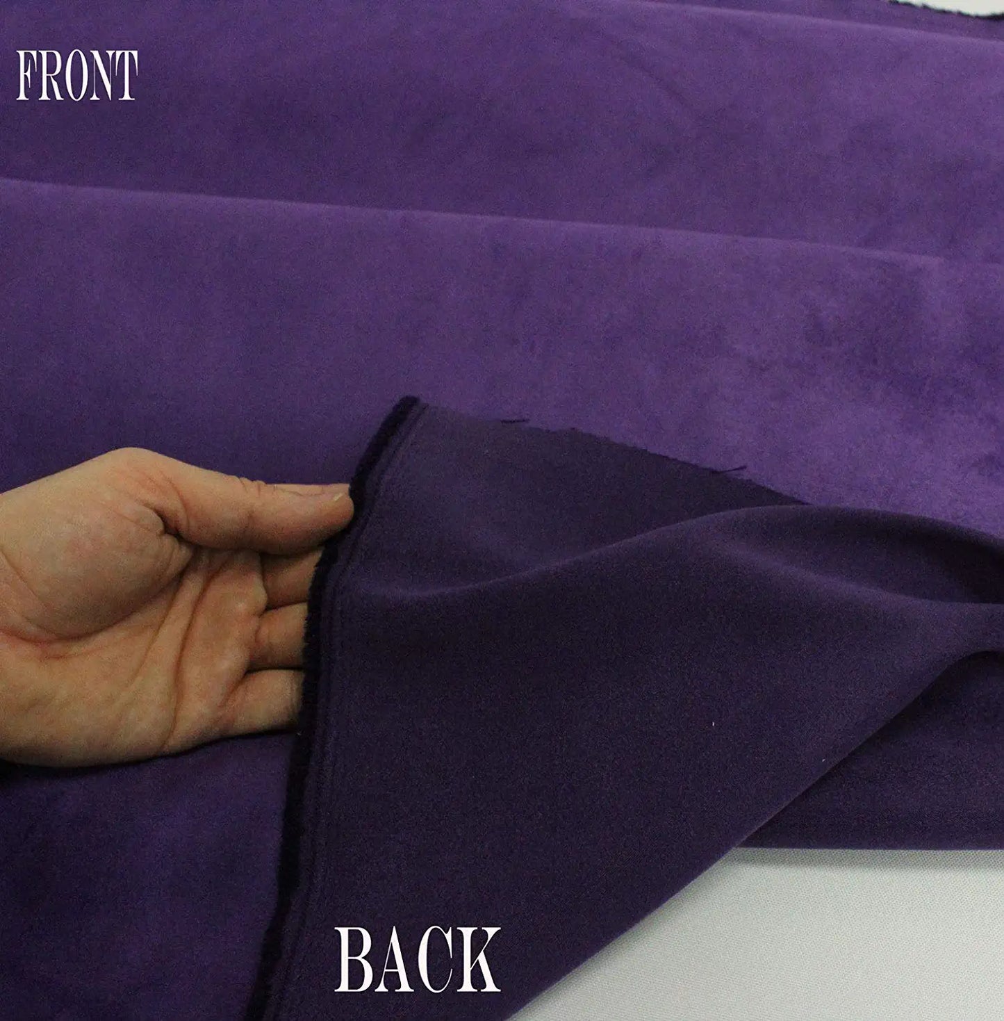 Aubergine Fuschia Suede Microsuede Fabric Upholstery Drapery Fabric (5 Yards)