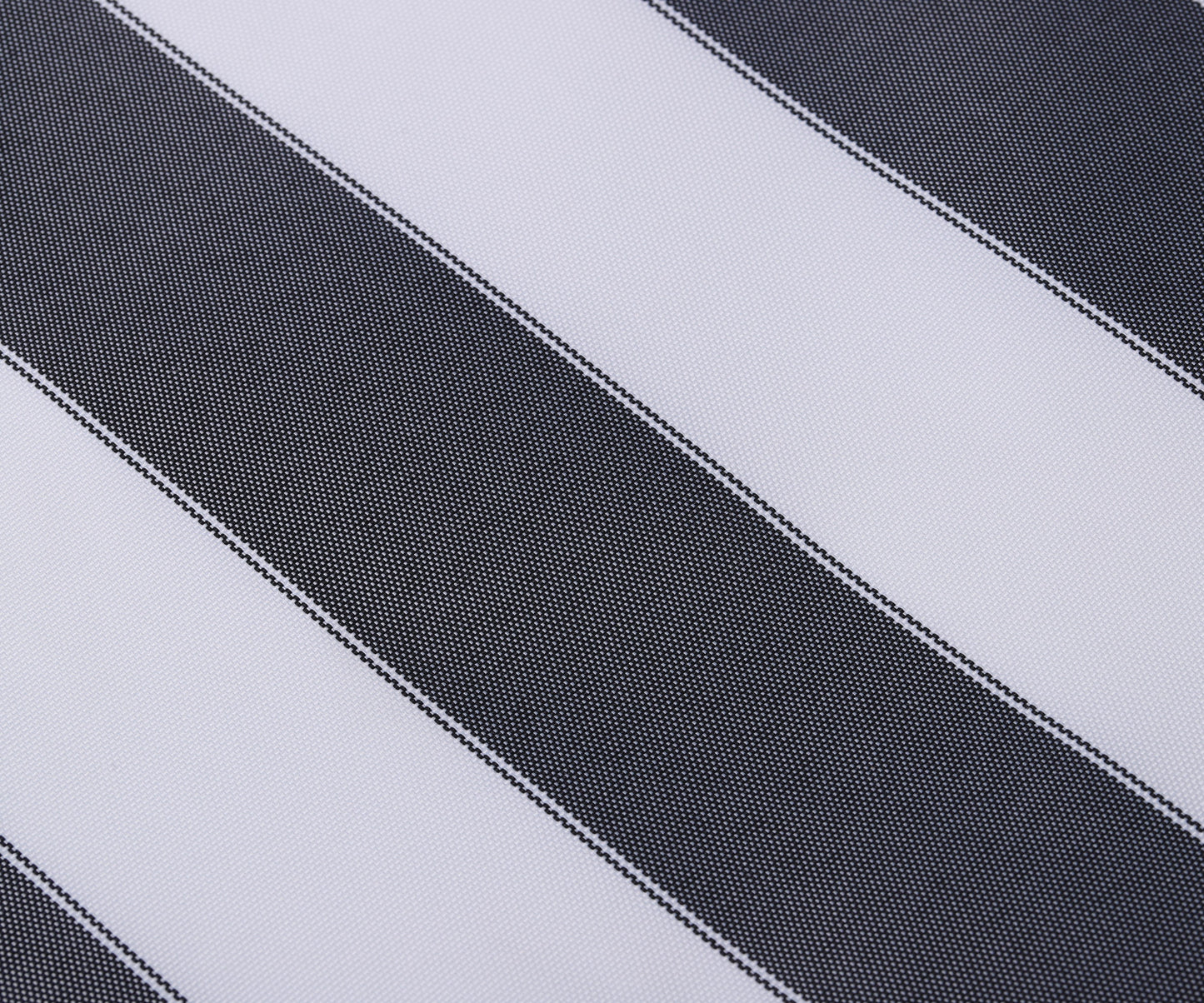STRIPE CANVAS AWNING FABRIC WATERPROOF OUTDOOR FABRIC 60" BLACK/WHTE (1 yards)