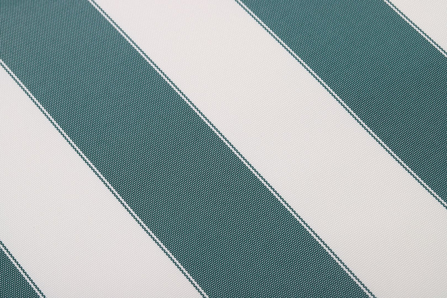 STRIPE CANVAS AWNING FABRIC WATERPROOF OUTDOOR FABRIC 60" Hunter Green & White (1 yards)